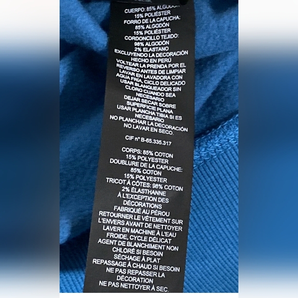 New COACH Gradient Men's Signature Hoodie Blue Sapphire Teal CE334 Sz XL - Picture 6 of 7